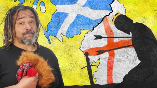 Why is there an English Monument to a Scottish King?